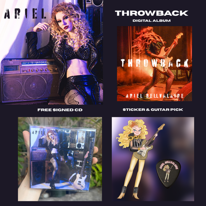 ARIEL Album - FREE CD, Throwback Digital Album, Pick, & Sticker